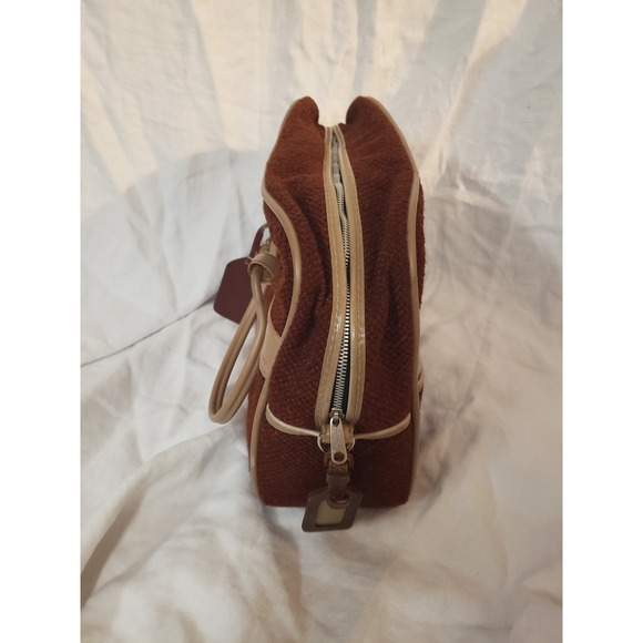 Vintage Skyway Carry-on Overnight Bag Brown Tweed MCM Circa 1970's - Picture 3 of 8